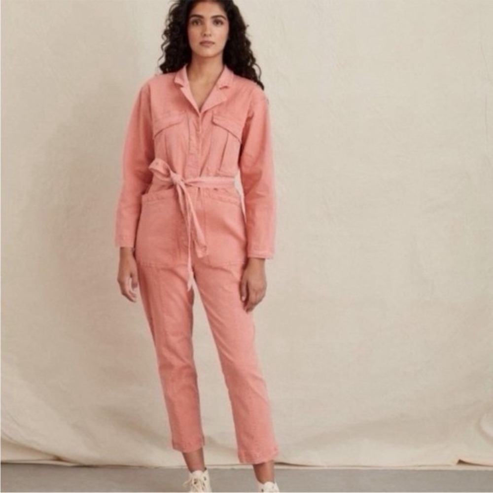 Alex Mill Jumpsuit Women's XS Salmon Long Sleeve Expedition‎ Military Utility